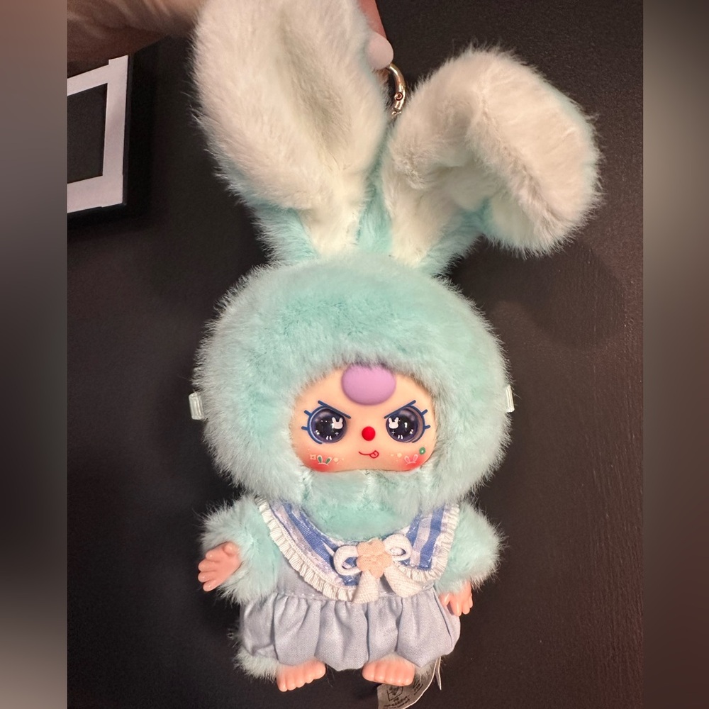 🐰 Baby Three Mini Rabbit new v2 Blind Box BB3 plush pendant NIB special eyes - Picture 9 of 10